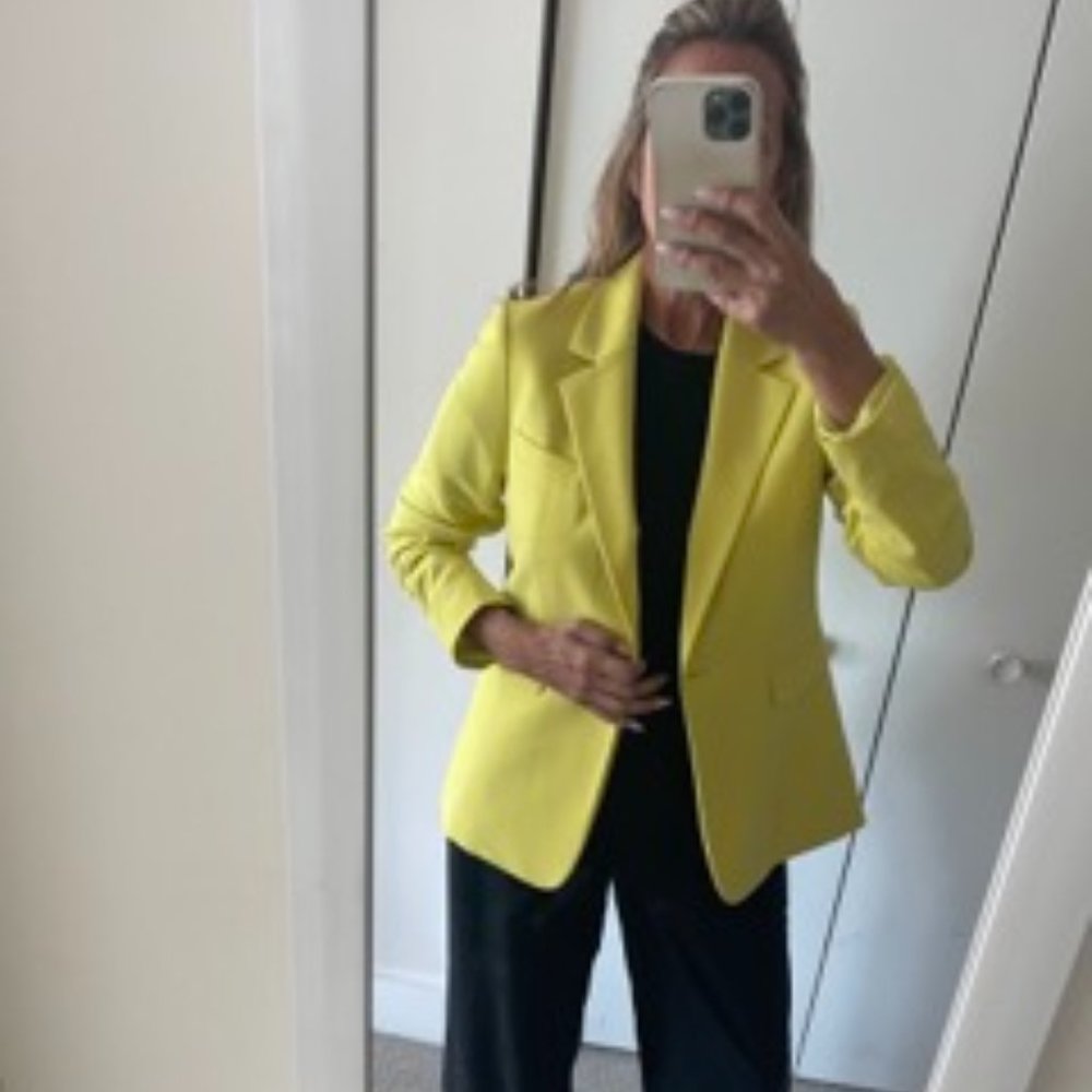 Women's  Single-Button Long-Sleeve Blazer - Size 8